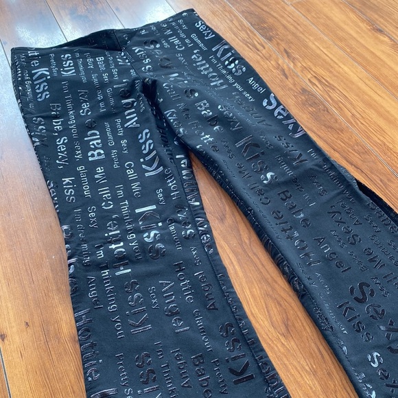 Y2K XOXO Flared Pants - Picture 2 of 9